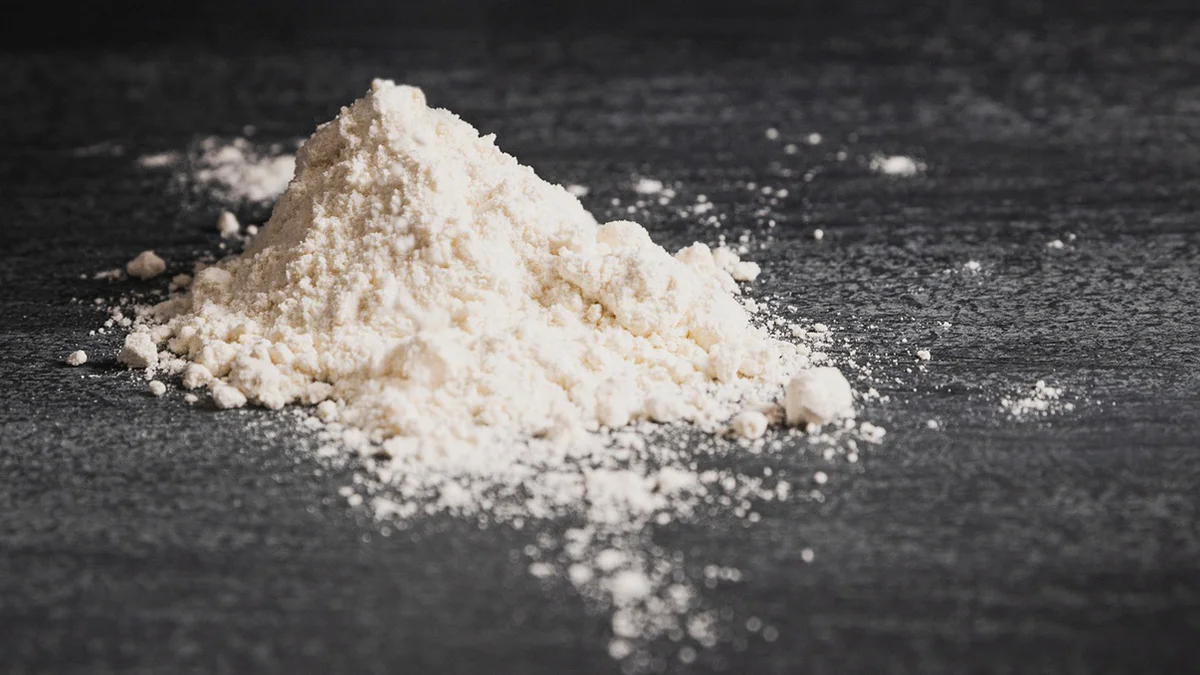 cocaine in a pile